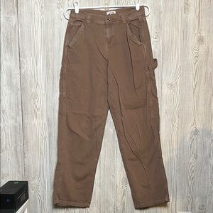 Garage Woman’s Brown Utility Pants Ankle Size 03